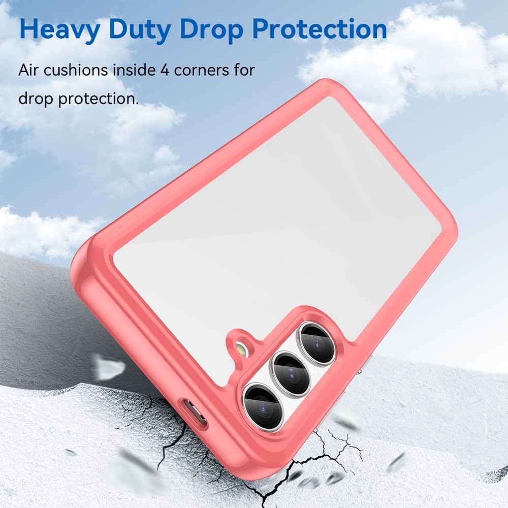 Gél tok fix hátlappal Samsung Galaxy S24+/S25+ készülékhez - piros