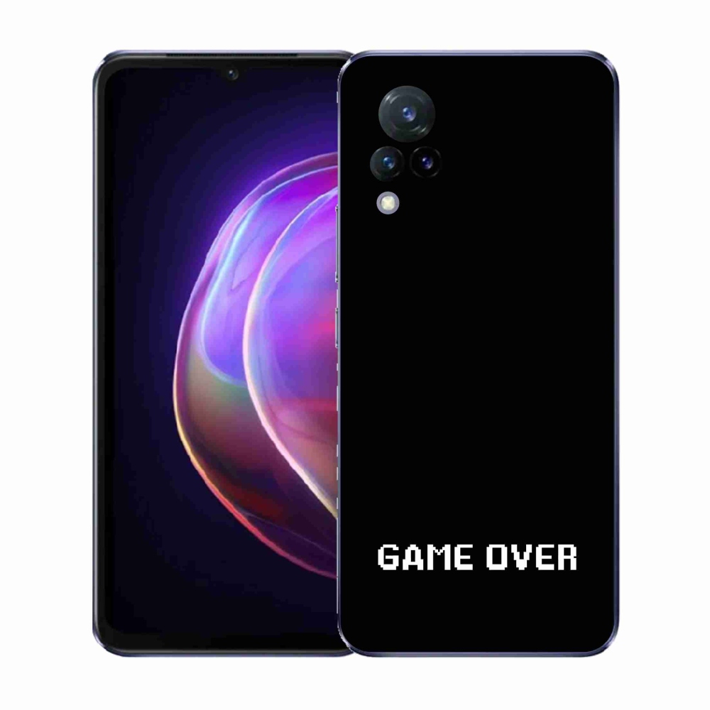 Gél borító mmCase a Vivo V21 4G/5G-n - játék fekete háttéren