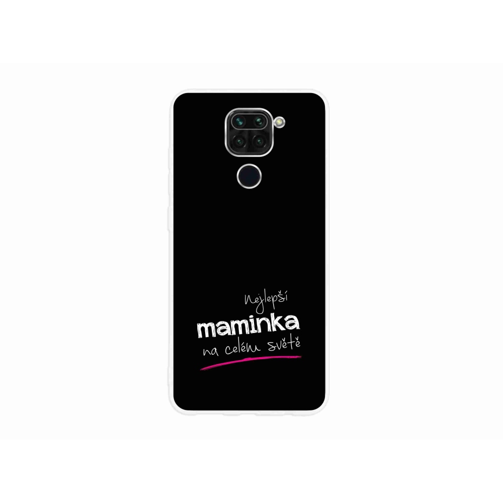 Gél borító mmCase a Xiaomi Redmi Note 9 - legjobb anya 4 fekete háttérrel