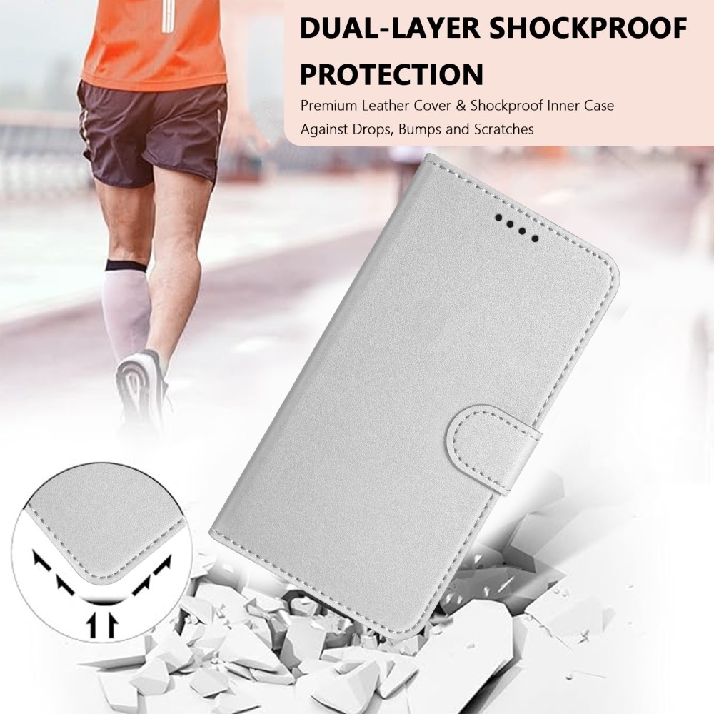 Könyvtáska a Honor 400 Lite-hoz - ezüst színű