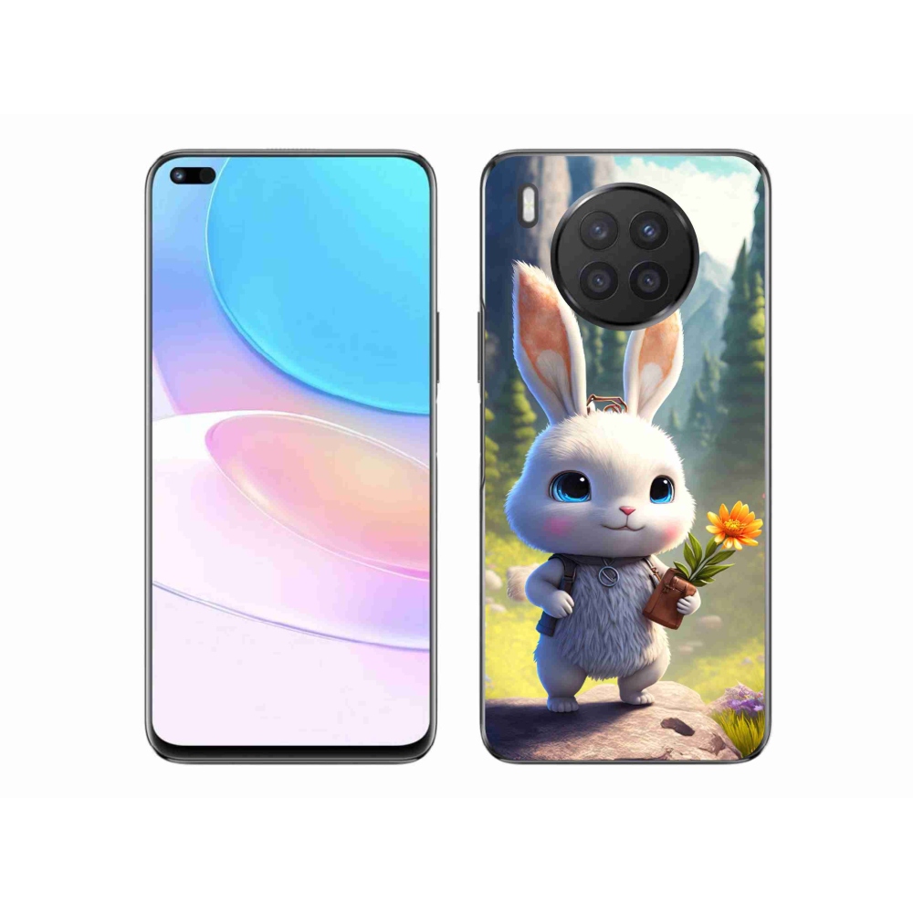 Gél borítás mmCase a Huawei Nova 8i számára - aranyos nyuszi