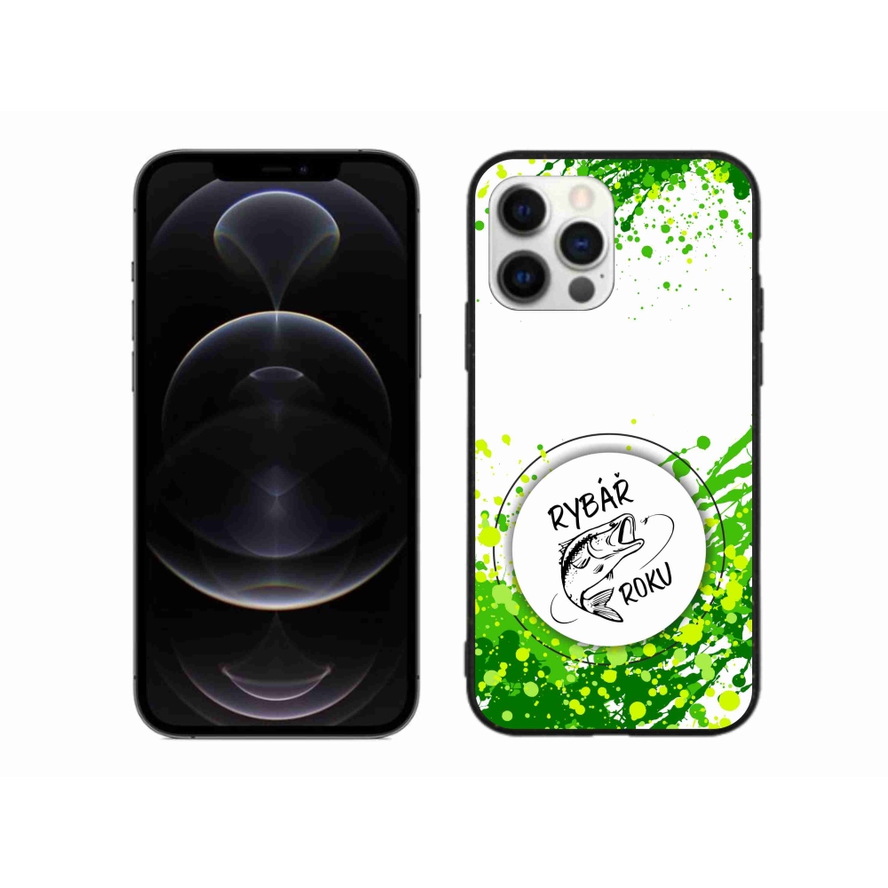 Gél borítás mmCase iPhone 12 Pro Max készülékhez - Az év halászának fehér háttere