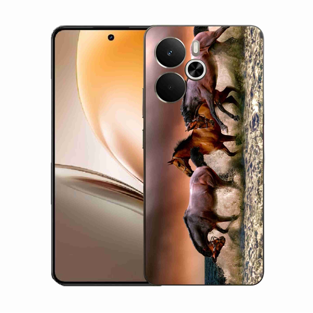 Zselés borítás mmCase a Realme 14 5G/14T 5G készülékhez - lovak 1