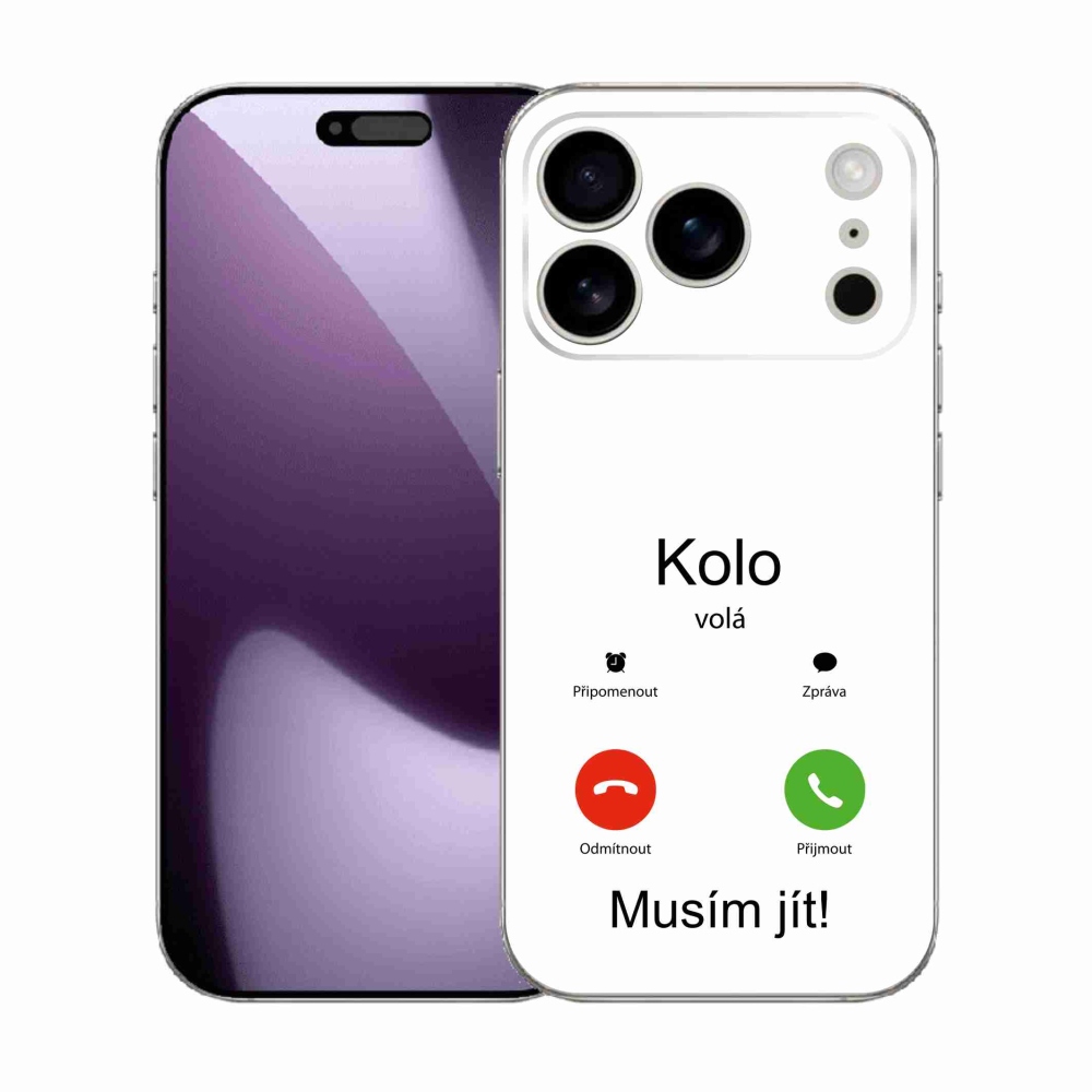 Gél borító mmCase iPhone 17 Pro készülékhez - a kerék hívja a fehér hátteret