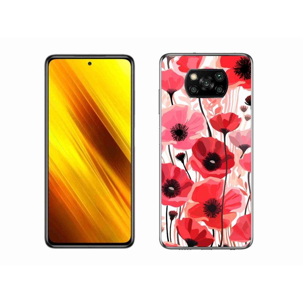 Gél borítás mmCase a Xiaomi Poco X3-hoz - mákos 1