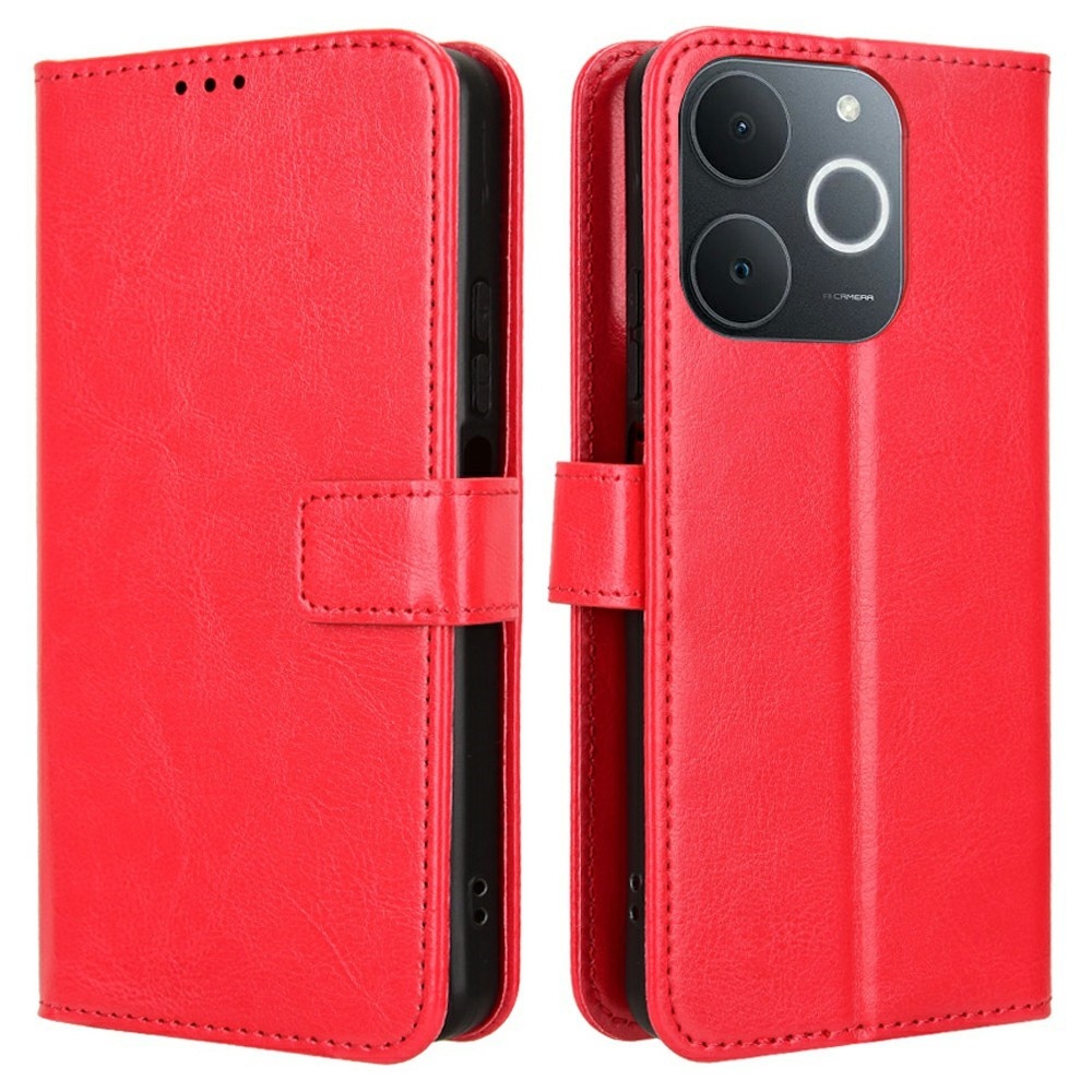 Őrült könyvtáska Realme Note 70T-hez - piros