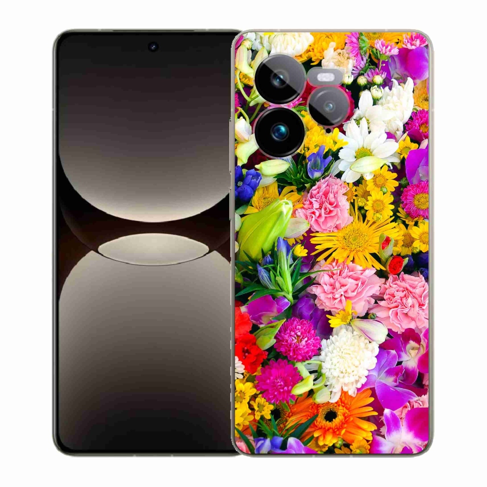 Gél borítás mmCase a Realme GT 7 Pro 5G készülékhez - virág 12