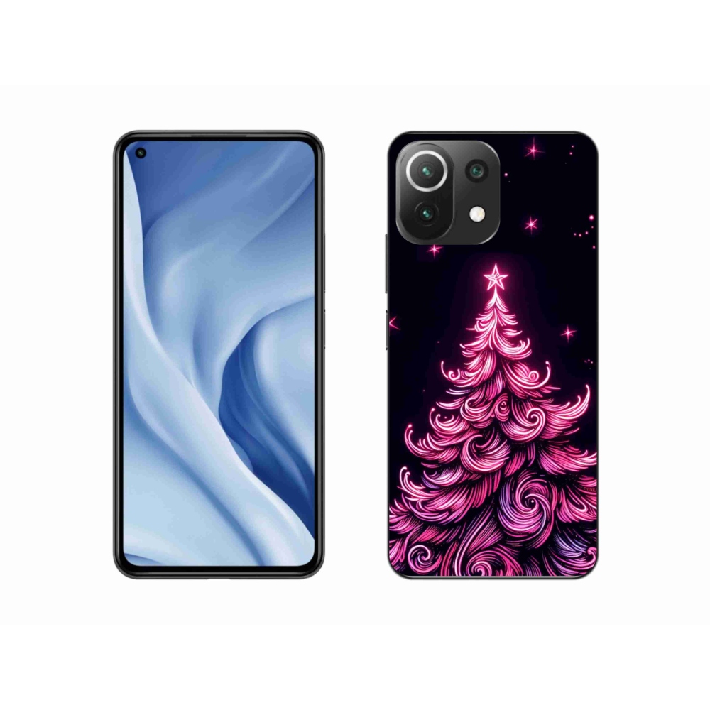 Gélburkolat mmCase a Xiaomi 11 Lite 5G NE - neon karácsonyfa 2