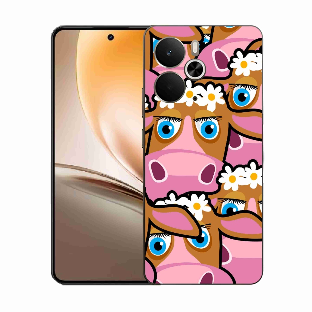 Gél borítás mmCase a Realme 14 5G/14T 5G készülékhez - karikatúrás tehenek