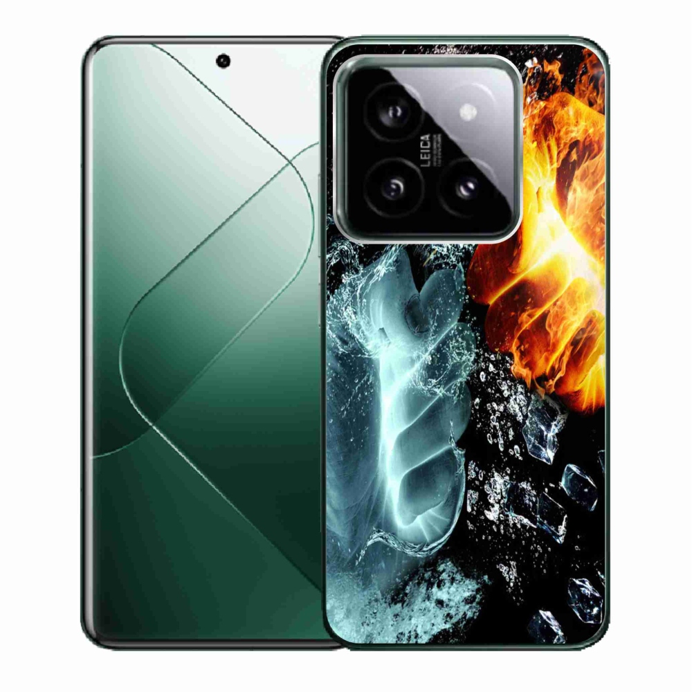 Gél borító mmCase a Xiaomi 14 - víz és tűz számára