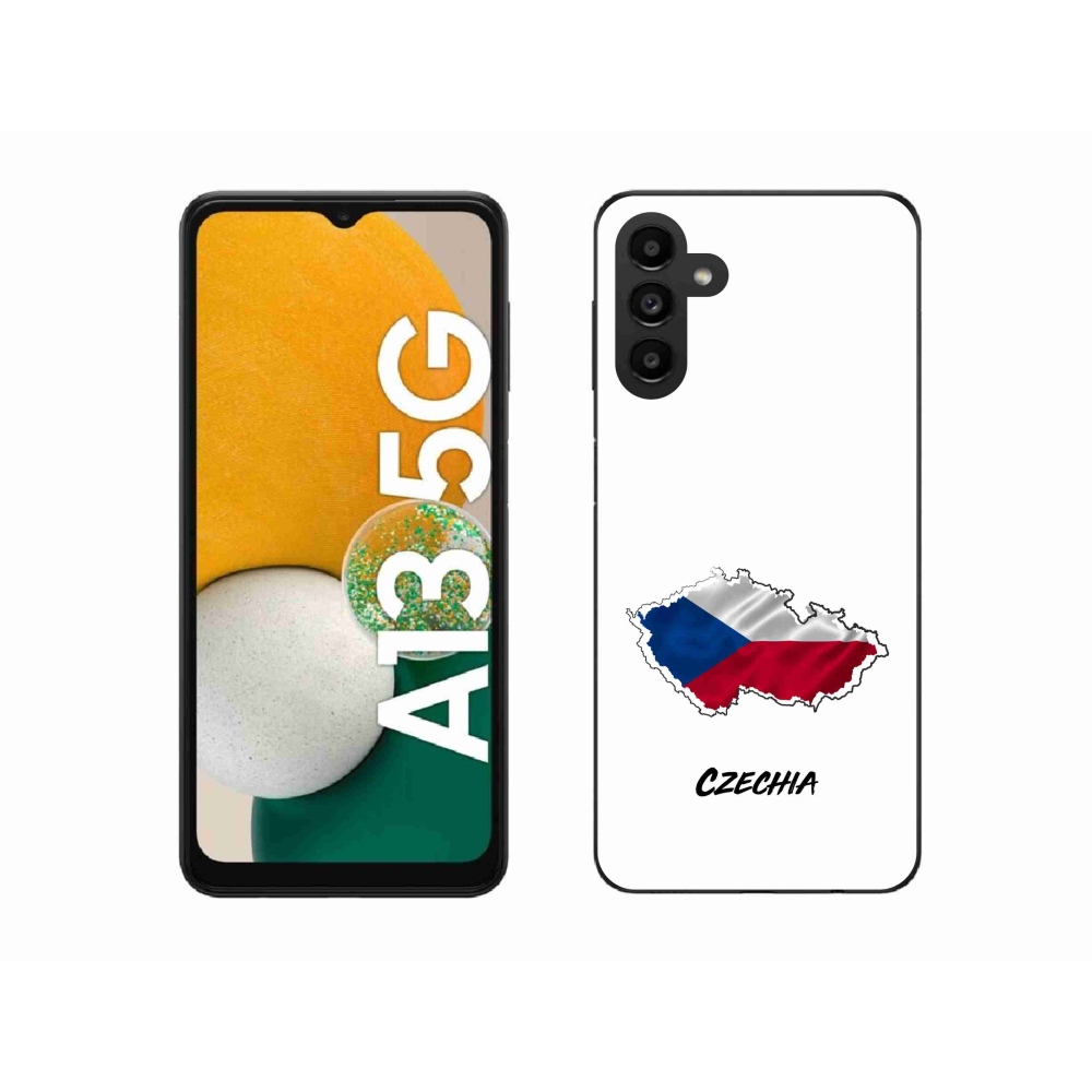 Gél védőhuzat mmCase Samsung Galaxy A13 5G - Csehország fehér háttérrel