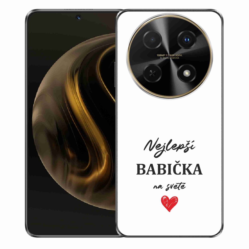 Gél borító mmCase a Huawei Nova 12i - Best Grandma 1 fehér háttérrel