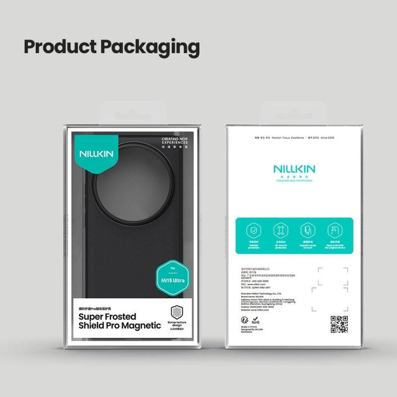 Nillkin Super Frosted PRO mágneses hátlap Xiaomi 15 Ultra Fekete