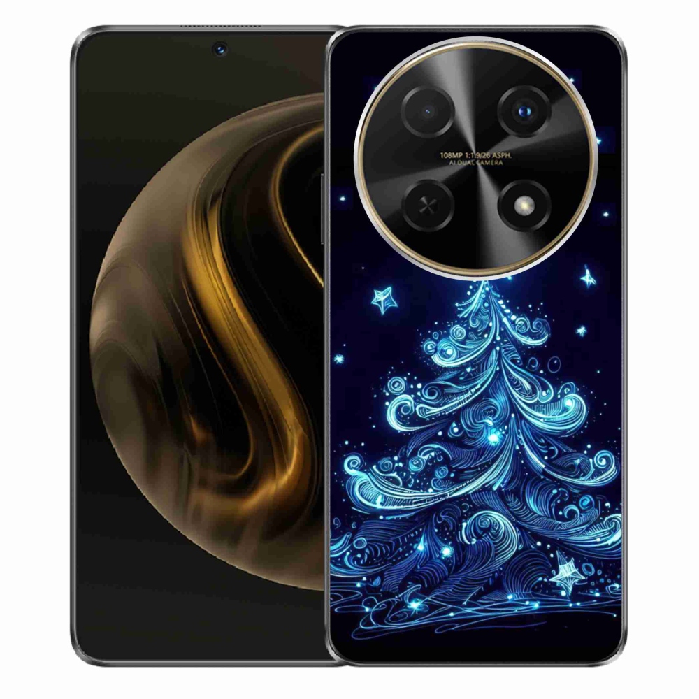 Gél borítás mmCase a Huawei Nova 12i számára - neon karácsonyfa 4