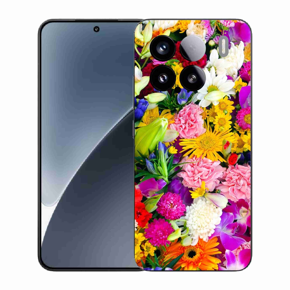 Gél borító mmCase a Xiaomi 15 - virágok 12