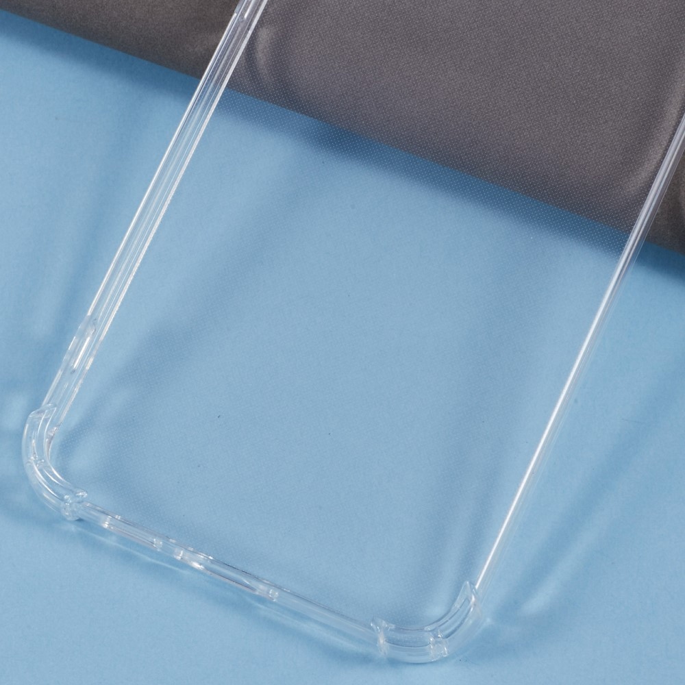 Átlátszó zselés tok megerősített sarkokkal Samsung Galaxy S24 FE készülékhez - átlátszó