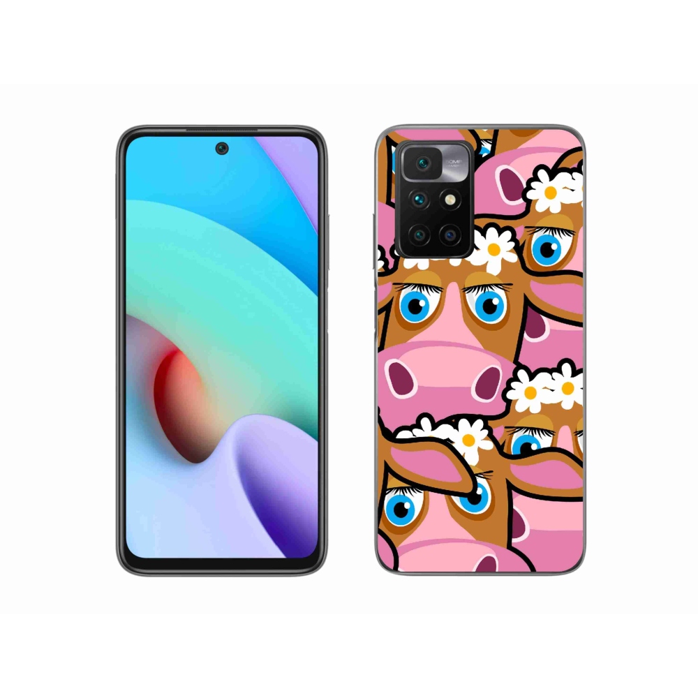 Gél borítás mmCase a Xiaomi Redmi 10/Redmi 10 (2022) - karikatúrás tehenekhez