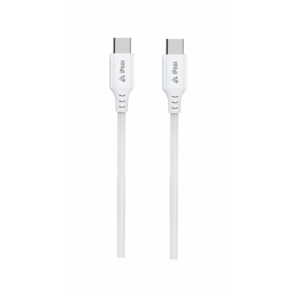 iPEAX TPU kábel USB-A / USB-C 1 m, USB 2.0 - fehér