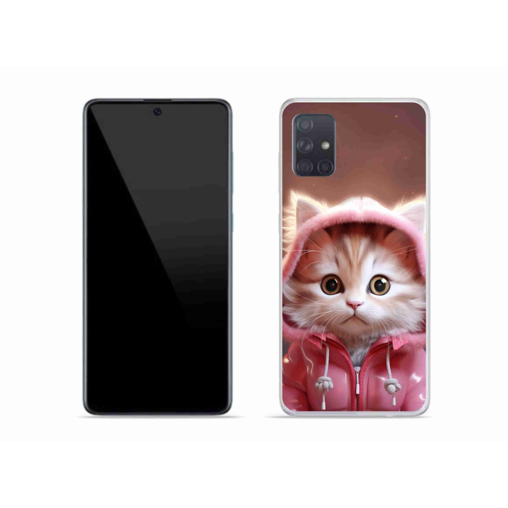 Gél borító mmCase Samsung Galaxy A51 - aranyos cica 3