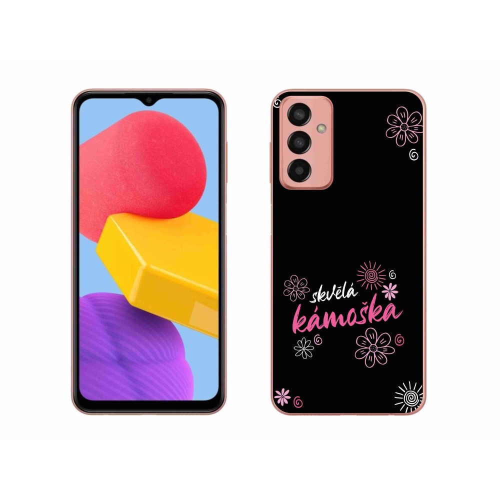 Gél borító mmCase Samsung Galaxy M13 - nagyszerű haver fekete háttérrel