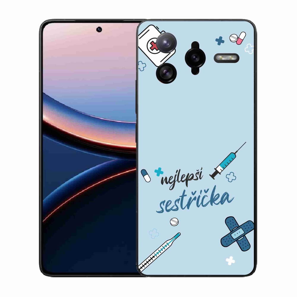 Gél borító mmCase a Xiaomi Poco F7 Ultra - legjobb kishúg kék háttérrel