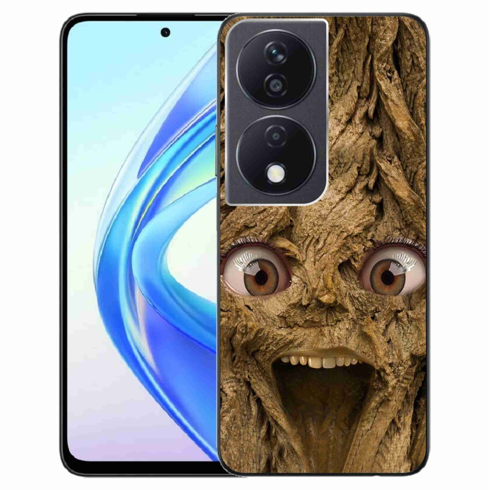 Zselés borítás mmCase a Honor X7b/Honor 90 Smart készülékhez - boldog fa szemekkel