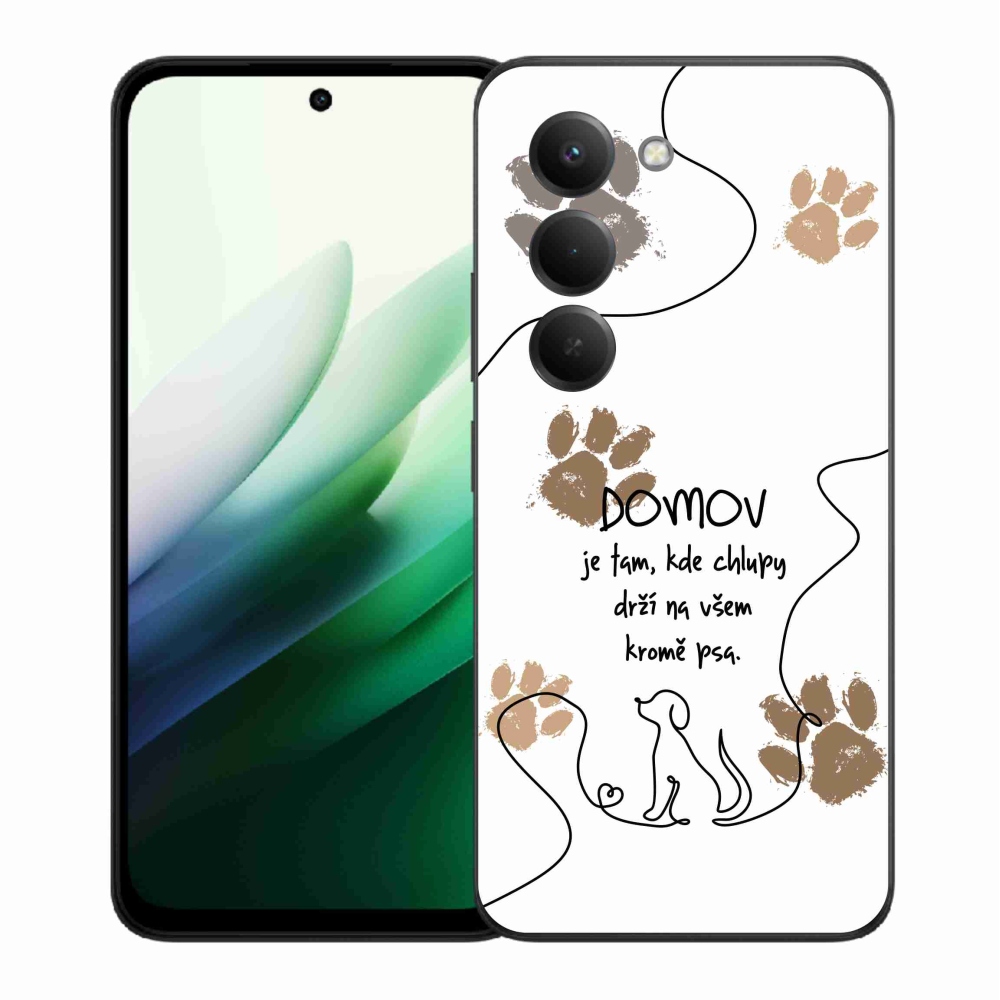 Gél borító mmCase a Xiaomi Redmi 15 5G-hez - kutya motívum fehér háttérrel