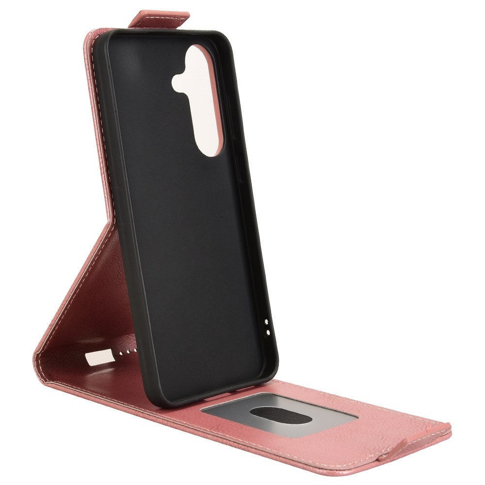 Vert flip tok Samsung Galaxy S25 FE készülékhez - rózsaarany