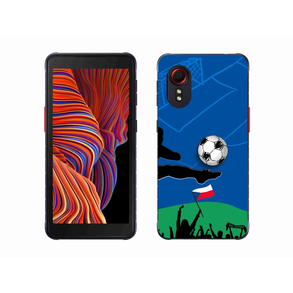 Gél borítás mmCase Samsung Galaxy Xcover 5 - futball rajongóknak