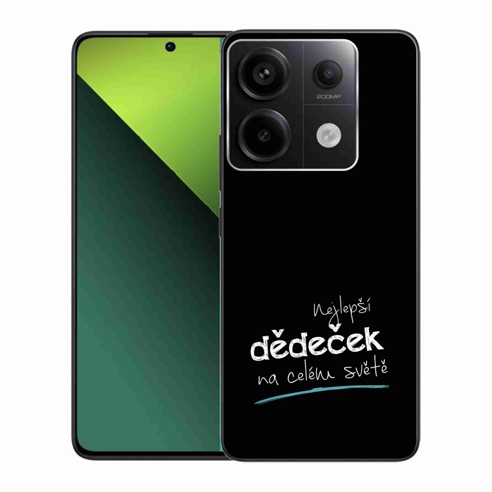 Gél borító mmCase a Xiaomi Redmi Note 13 Pro 5G/Poco X6 5G - a legjobb nagyapa 3 fekete háttérrel