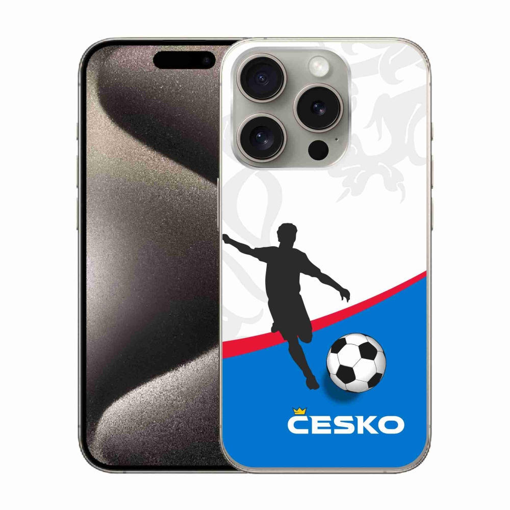 Gél védőburkolat mmCase iPhone 15 Pro - futball Csehország 1