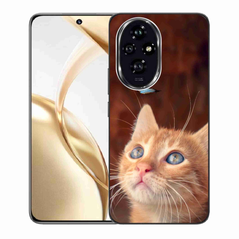 Zselés borítás mmCase a Honor 200 5G készülékhez - pillangó és cica