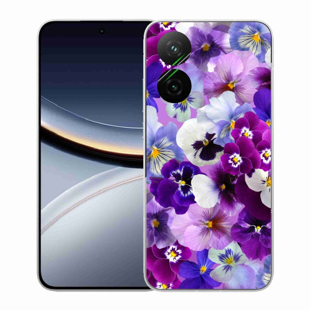 Gél borító mmCase a Xiaomi Poco F7 5G számára - virágok 9