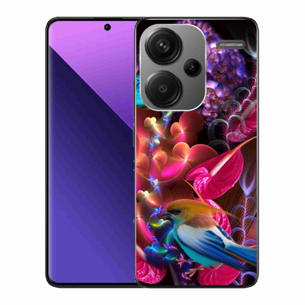 Gél borítás mmCase a Xiaomi Redmi Note 13 Pro+ 5G számára - színes virágok