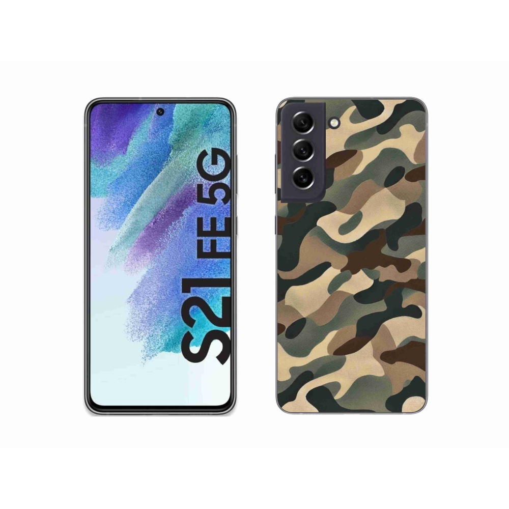 Zselés borítás mmCase Samsung Galaxy S21 FE 5G - terepszínű minta 11