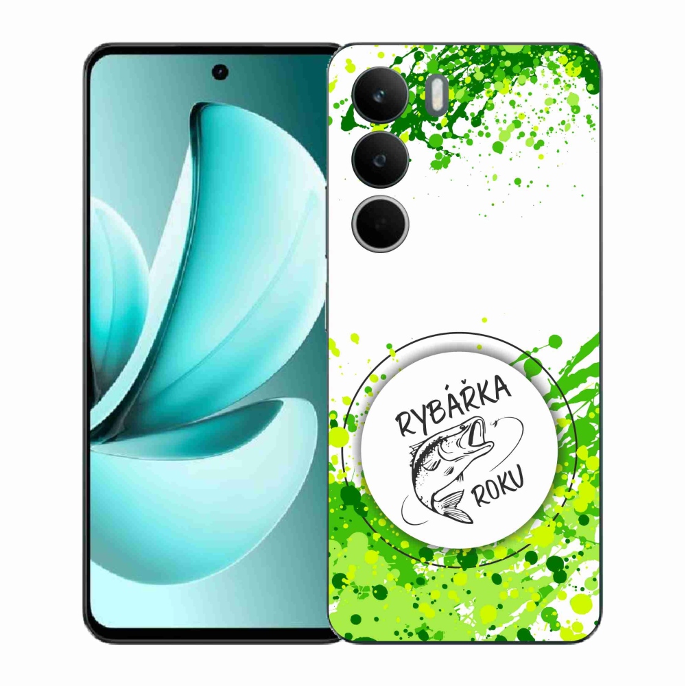 Gél borító mmCase a Realme C71 készülékhez - az év halásznője fehér háttérrel