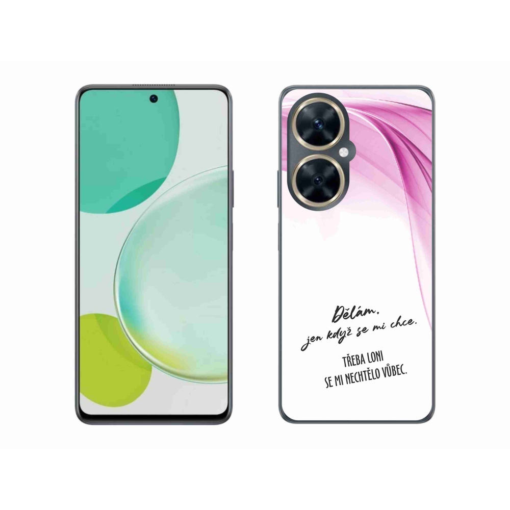 Gél borító mmCase a Huawei Nova 11i készülékhez - vicces szöveg 12 fehér háttérrel