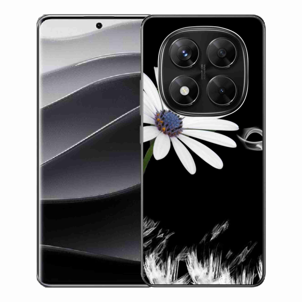 Gél borítás mmCase a Xiaomi Redmi Note 14 Pro 5G/Poco X7 5G számára - fehér virág