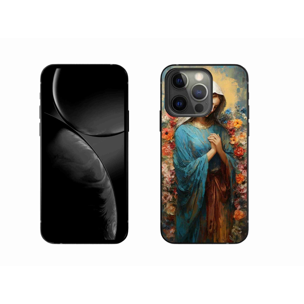 Zselés borítás mmCase iPhone 13 Pro készülékhez - szent nő