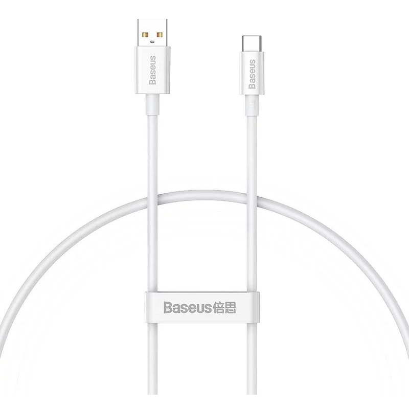 Baseus Superior Series Gyors töltő kábel USB - USB-C 100W 0.25m Hold Fehér