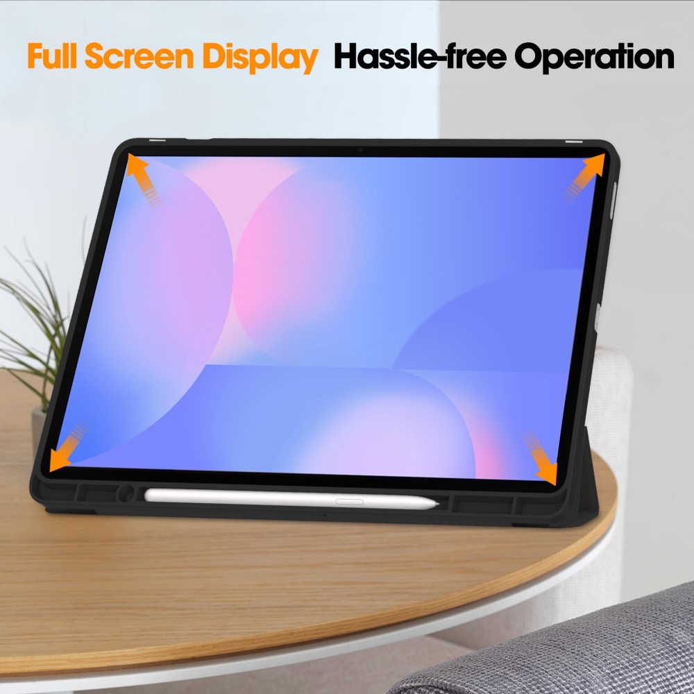 Cases okos záró tok Samsung Galaxy Tab S10 FE+ - fekete