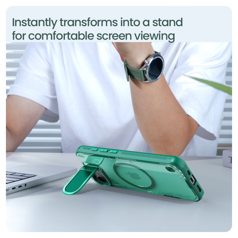 Nillkin Iceblade Prop mágneses borító Apple iPhone 16e/17e készülékhez Fekete