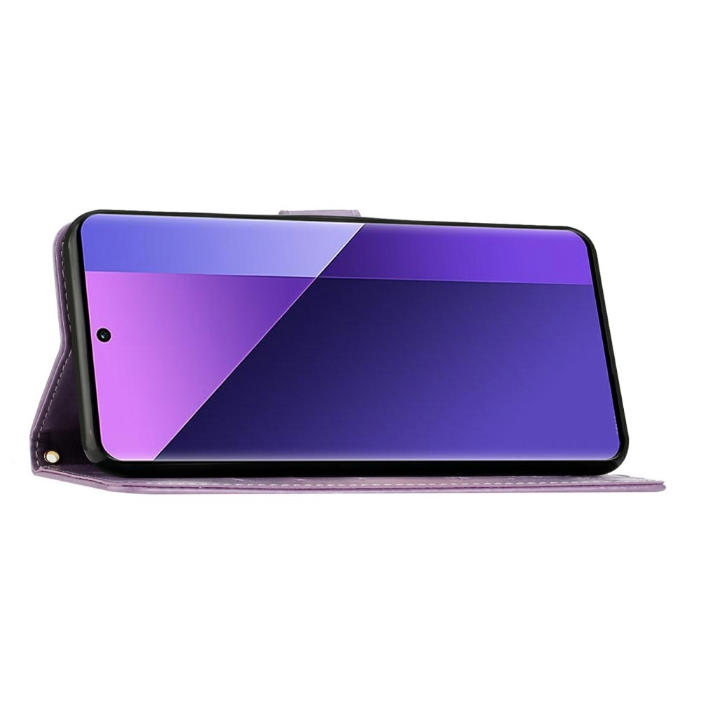 Virágok könyv tok Honor Magic 7 Pro 5G - világos lila