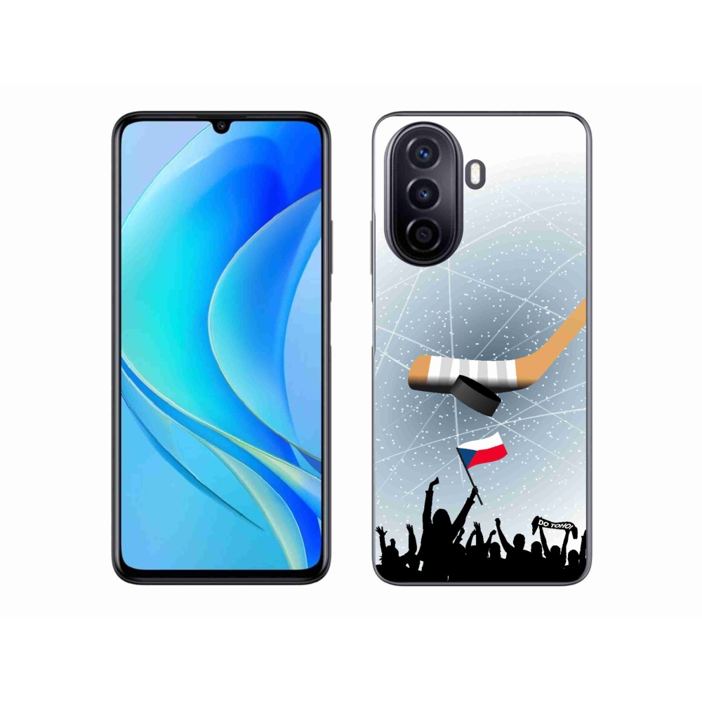 Gél borítás mmCase a Huawei Nova Y70-en - jégkorong rajongók