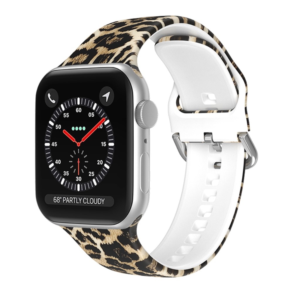 Nyomtatott szilikon szíj Apple Watch Ultra/Ultra 2 49mm/SE/SE 2022/2023 44mm/9/8/7 45mm/6/5/4 44mm/3/2/1 42 mm - minta O