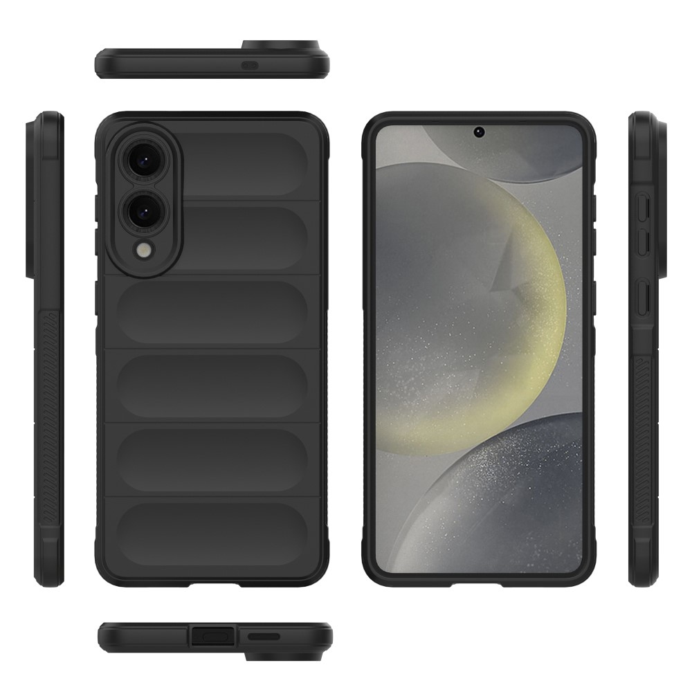 Rugg tartós zselés tok Samsung Galaxy S25 Edge készülékhez - fekete