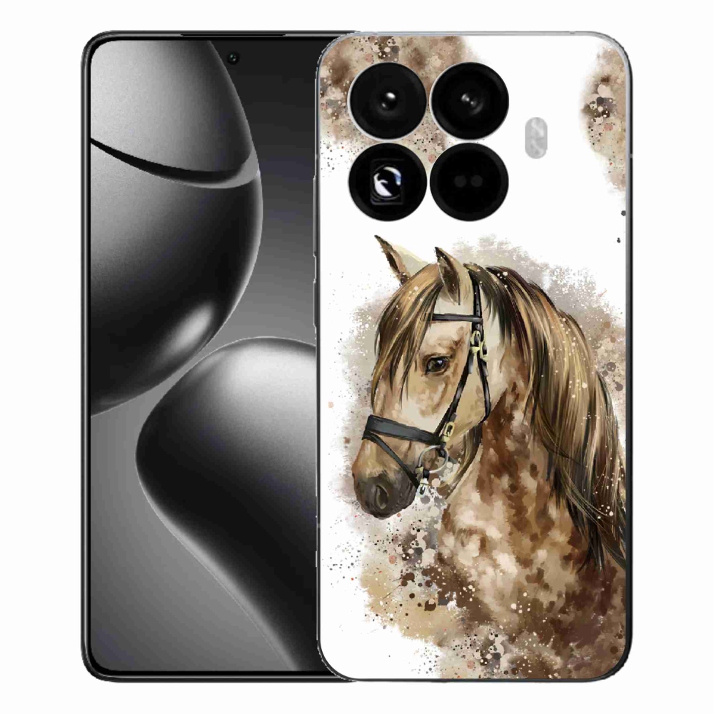 Gél borítás mmCase a Xiaomi 15T Pro számára - barna rajzfilm ló