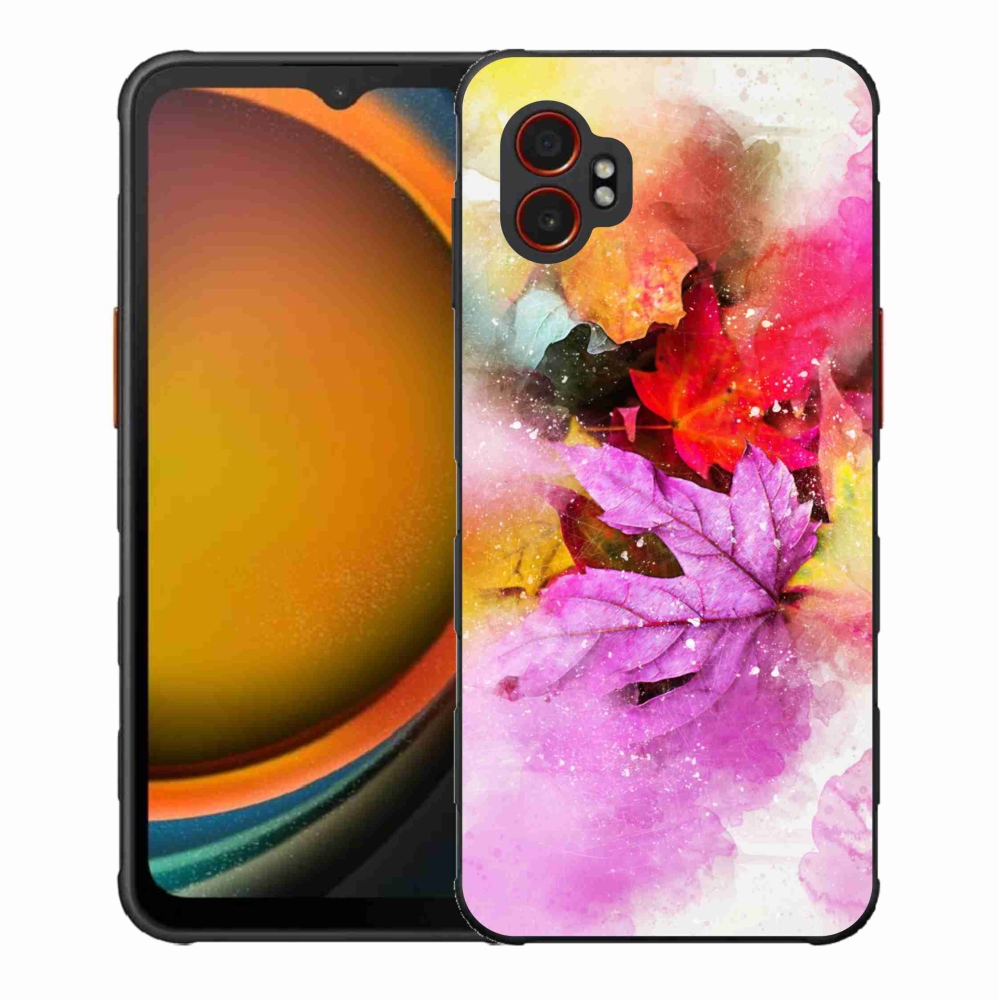 Gél borítás mmCase Samsung Galaxy Xcover 7 Pro készülékhez - színes levelek