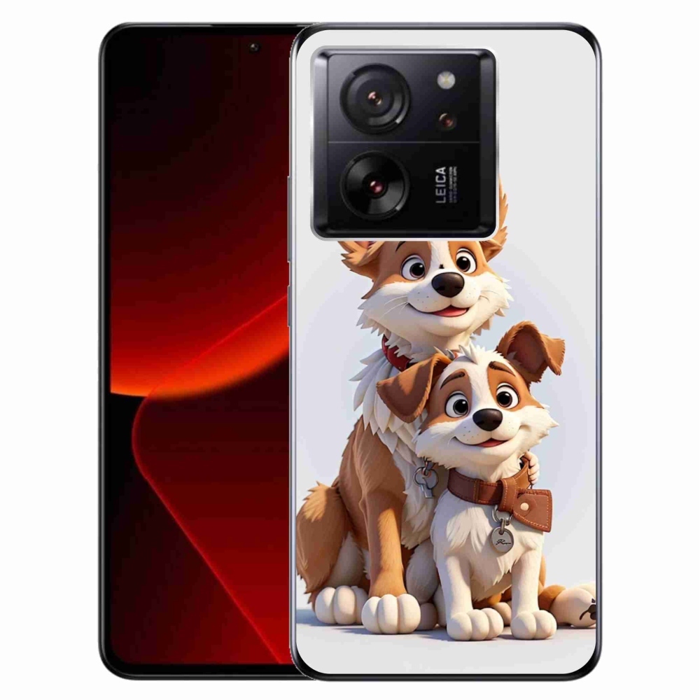 Gél borítás mmCase a Xiaomi 13T/13T Pro számára - kutyák rajzolása