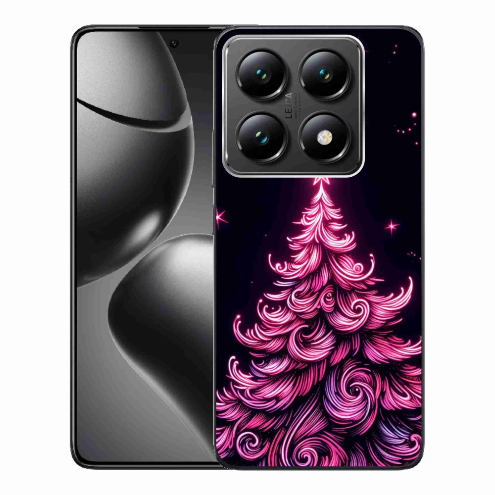 Gél borítás mmCase a Xiaomi 14T Pro számára - neon karácsonyfa 2